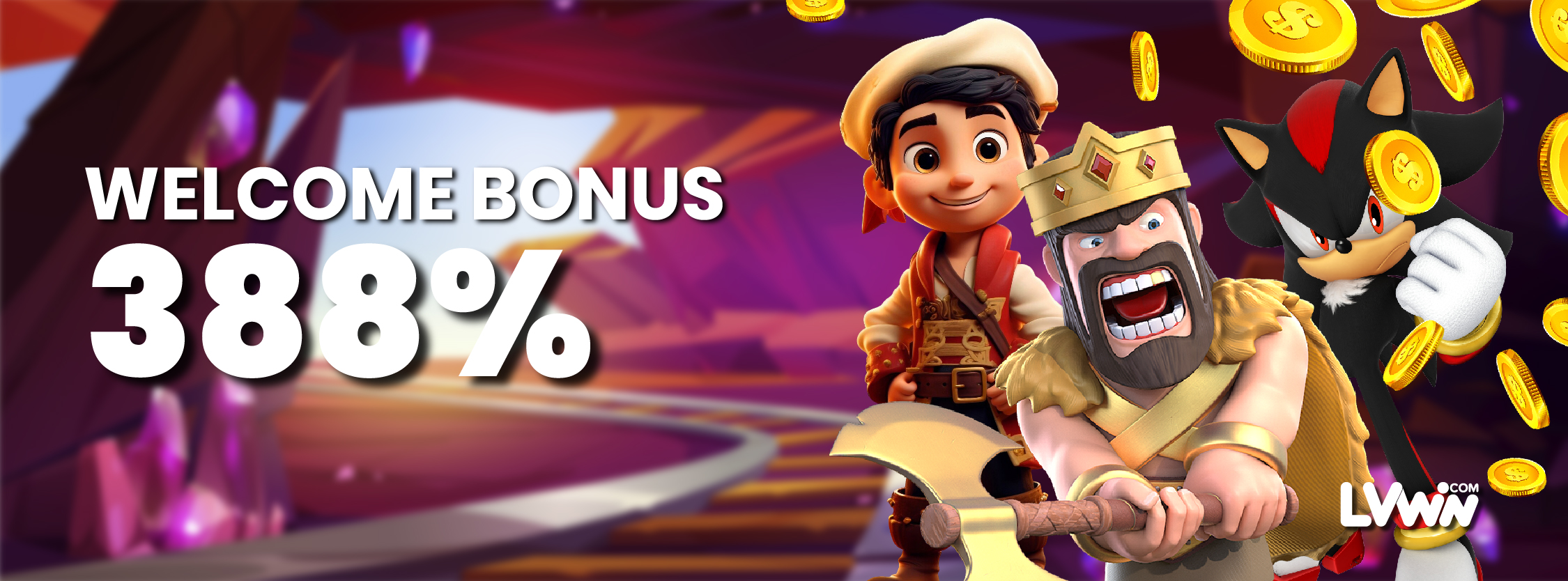 Lvwin Welcome Bonus 388%